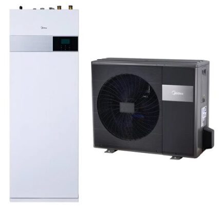Midea M-Thermal 4kW ar iebuvētu karstā ūdens tvertni 190L Preces kods: MHA-V4W/D2N8-B2 + HBT-A100/190CDS90GN8-B2